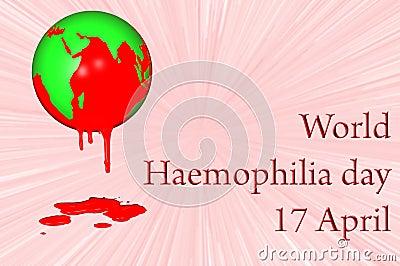 World Haemophilia day 17 April Stock Photo