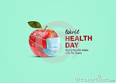 World Health Day visual Concept background. Stock Photo