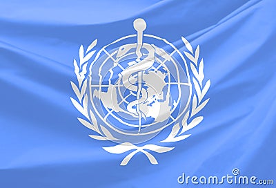 World Health Organization Flag Editorial Stock Photo