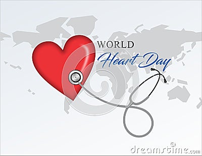 World Heart Day, Heart Day (cdr) Coreldraw Vector Illustration
