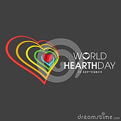 World hearth day vector illustration design Vector Illustration