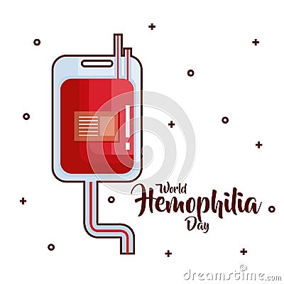 World hemophilia day icons Vector Illustration