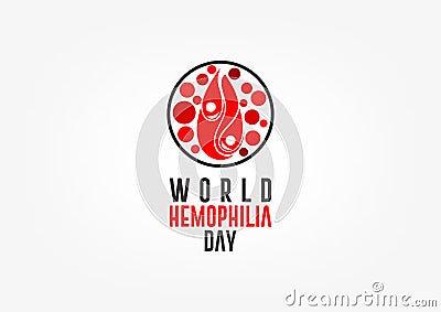 World hemophilia day Vector Illustration