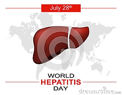 World hepatitis day Vector Illustration