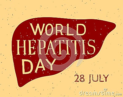 World Hepatitis Day Vector Illustration