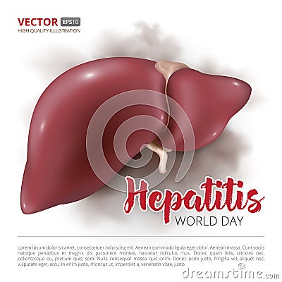 World hepatitis day Vector Illustration