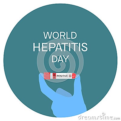 World hepatitis day poster Vector Illustration