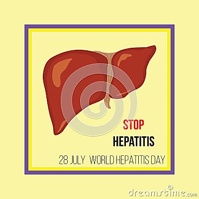 World hepatitis day. Vector illustration. Vector Illustration