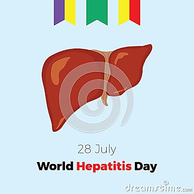 World hepatitis day. Vector illustration Vector Illustration