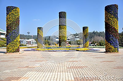 1999 World Horticultural Exposition Editorial Stock Photo