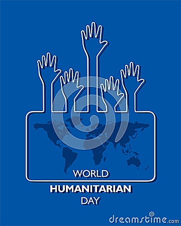 World Humanitarian Day observed on 19th August Vector Illustration