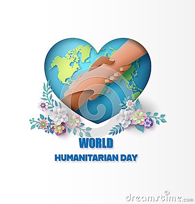 World Humanitarian Day Vector Illustration
