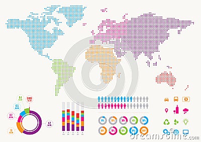 World Infograph Vector Illustration