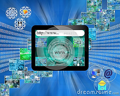 World of internet Stock Photo