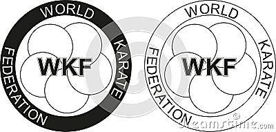World karate federation logo Vector Illustration