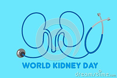 World kidney day concept Vector Illustration