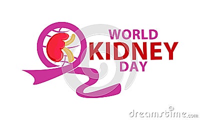 WORLD KIDNEY DAY Vector Illustration