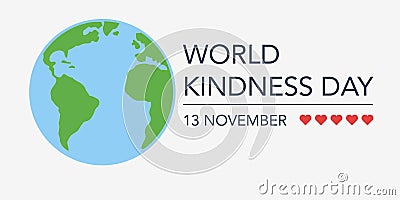 World kindness day Cartoon Illustration