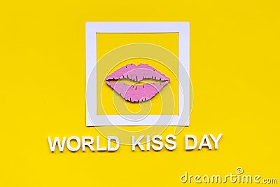 World kiss day or international kissing day. 6th July Stock Photo