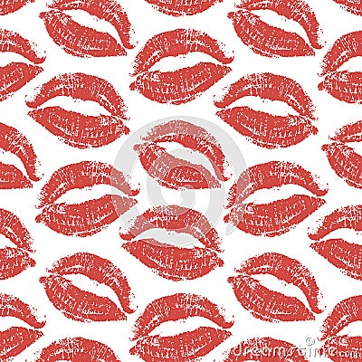 World kiss day. pattern lips pomade Stock Photo