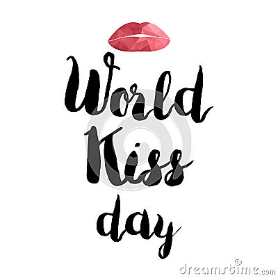 World Kiss Day Stock Photo