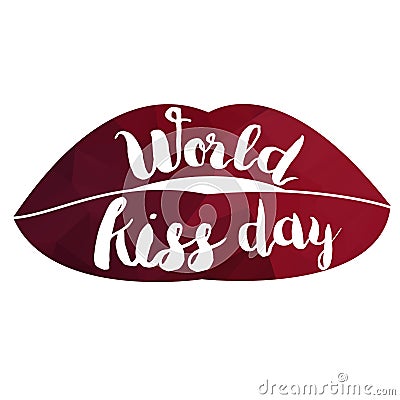 World Kiss Day Stock Photo