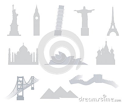 World landmarks Editorial Stock Photo