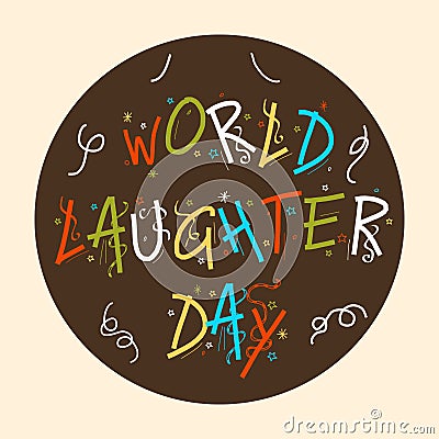 World Laughter Day. Cartoon Illustration