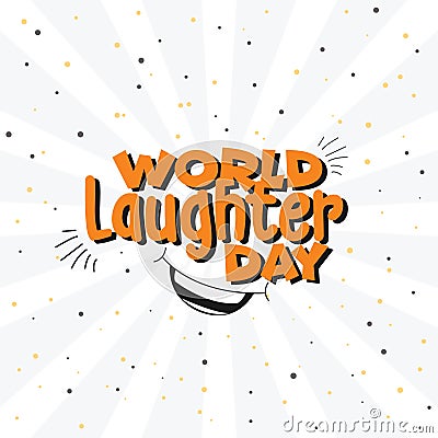 World laughter day multipurpose vector background Vector Illustration