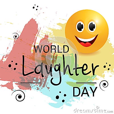 World Laughter Day. Cartoon Illustration