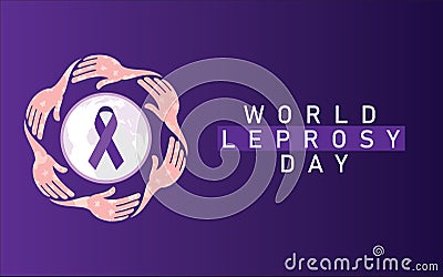 World Leprosy Day Vector Illustration Vector Illustration