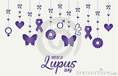 World Lupus Day Vector Illustration