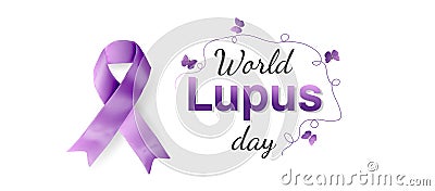 World lupus day design banner Vector Illustration