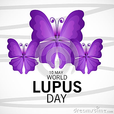 World Lupus Day. Cartoon Illustration