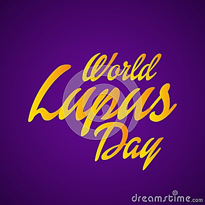 World Lupus Day. Cartoon Illustration