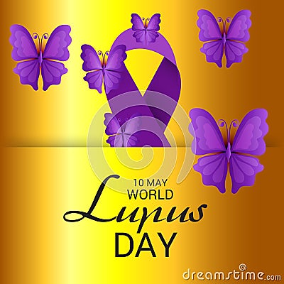 World Lupus Day. Cartoon Illustration