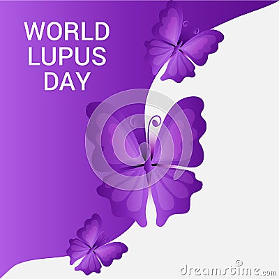 World Lupus Day. Cartoon Illustration