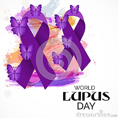 World Lupus Day. Cartoon Illustration