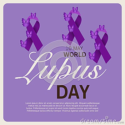 World Lupus Day. Cartoon Illustration