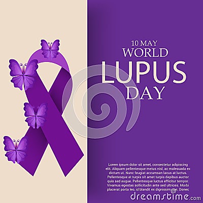 World Lupus Day. Cartoon Illustration