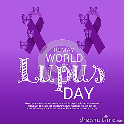 World Lupus Day. Cartoon Illustration