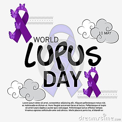 World Lupus Day. Cartoon Illustration