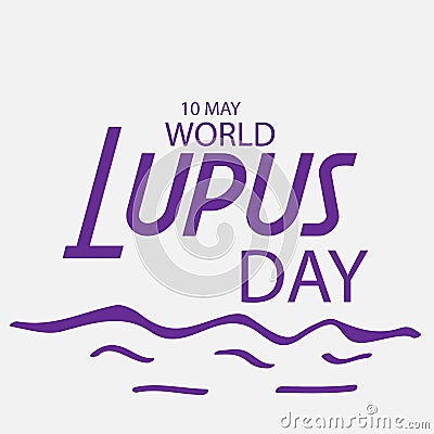 World Lupus Day. Cartoon Illustration