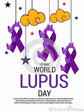 World Lupus Day. Cartoon Illustration