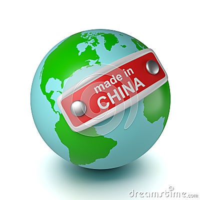 World Made in China Stock Photo