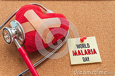 World MALARIA day April 25, Healthcare and medical concept. Stock Photo