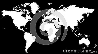 WORLD MAP Vector Illustration