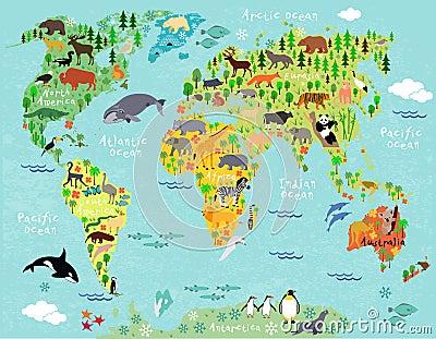 World map Vector Illustration