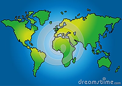 World map Vector Illustration