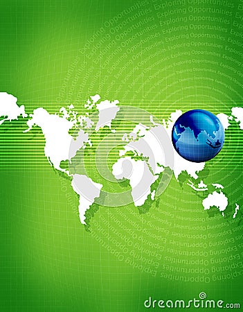 world Map Earth & continents Stock Photo